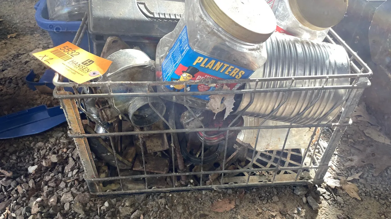 Metal Milk Crate