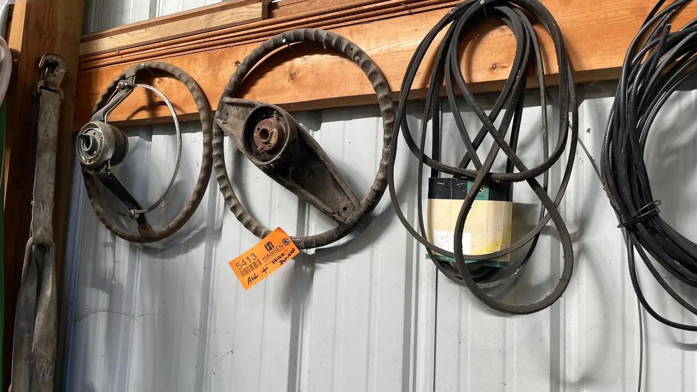 (2) Steering Wheels and Belts