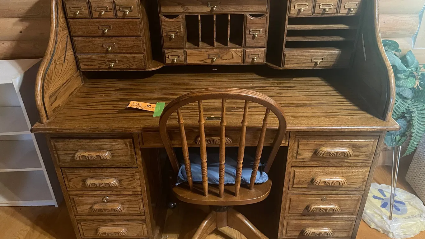 Oak Rolltop Desk