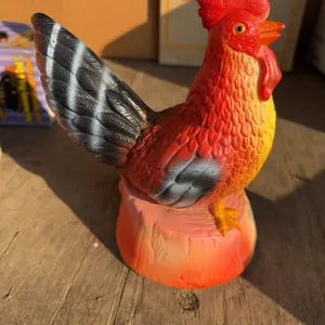 Plastic Rooster Shaped Battery Operated Sound Effect Toy