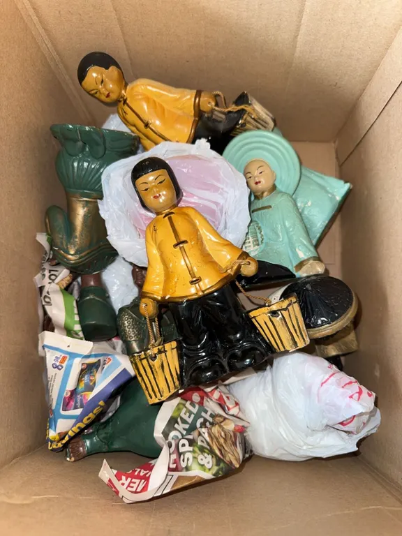 20th Century Lefton and Freeman McFarlin Asian-Inspired Ceramic Figurines