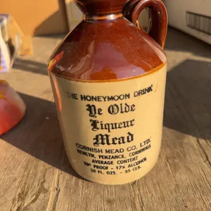 Ye Olde Liqueur Mead Stoneware Jug, Cornish Mead Co. Ltd.
