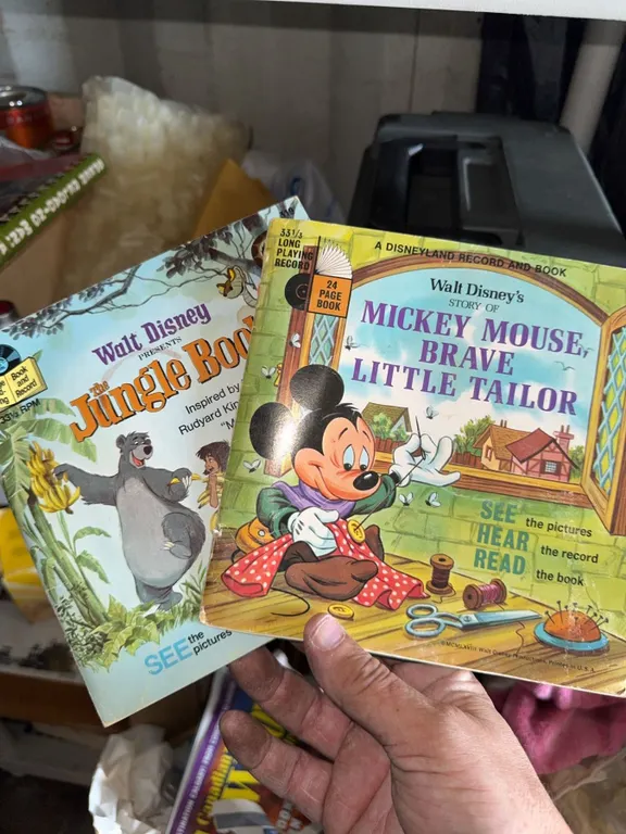 Walt Disney Disneyland Record Books: The Jungle Book and Mickey Mouse, Brave Little Tailor