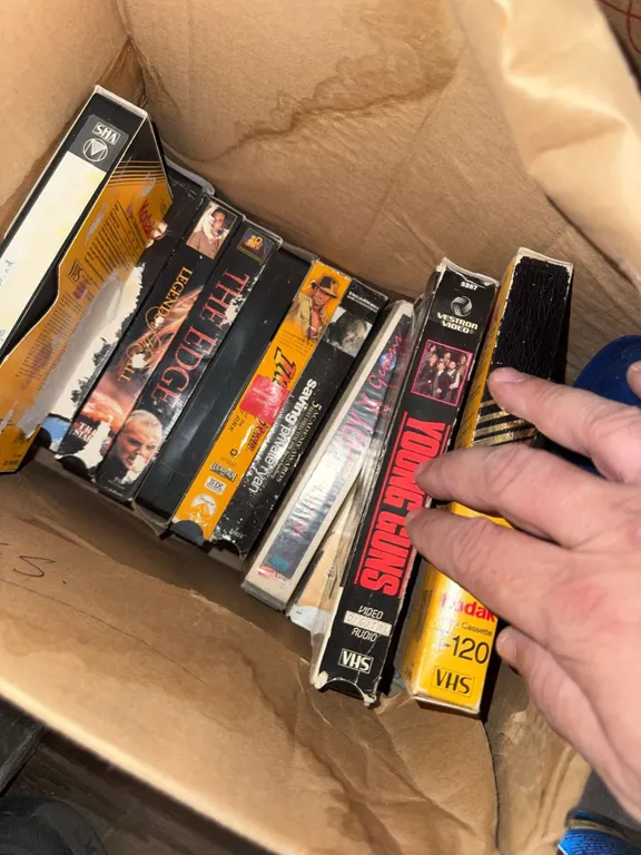 VHS Movies Including The Edge and Young Guns