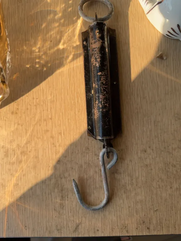 Salter's Pocket Balance Hanging Spring Scale, Brass and Iron