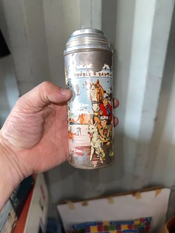 Double R Bar Ranch Looney Tunes Thermos Bottle by The American Thermos Bottle Co.