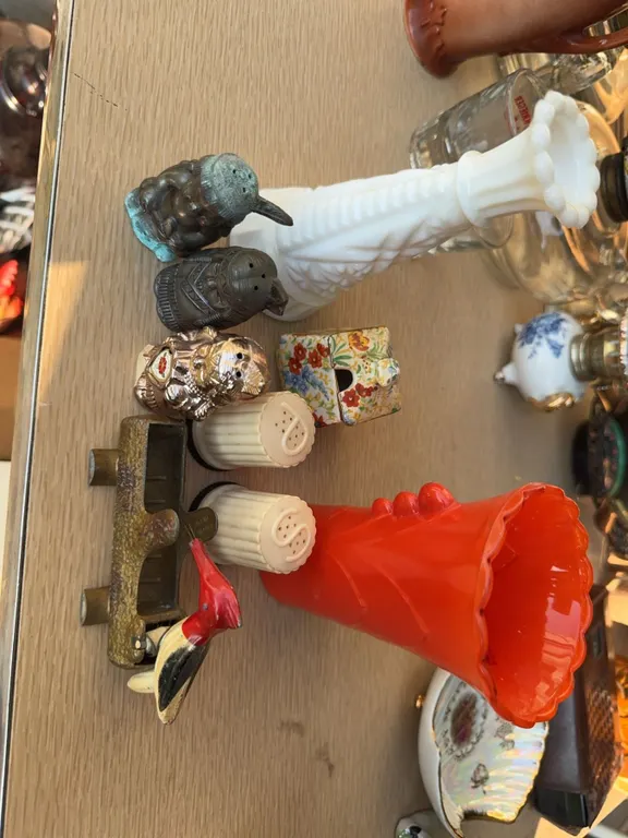 Salt and Pepper Shakers and Art Glass Pieces