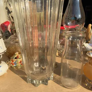 Decorative Glass Vases and Bottles, 5 Pieces