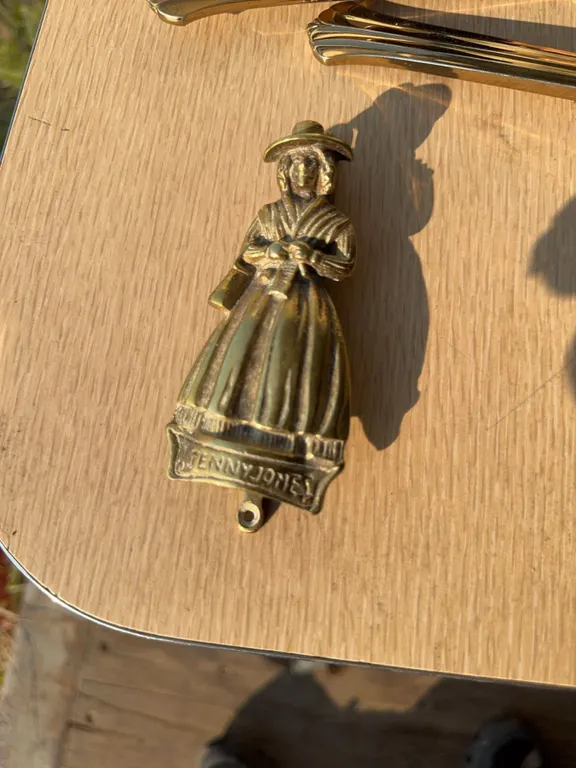 Brass "Jenny Jones" Figure Door Knocker