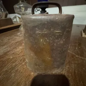 Antique Metal Jug with Handle