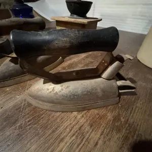Metal Sad Iron With Wooden Handle
