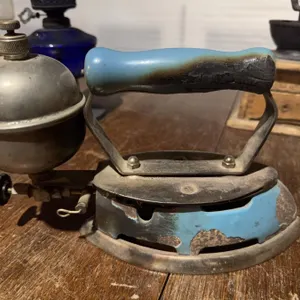Coleman Instant Lite Model 4A Gasoline Iron, Blue Enamel, Toronto Canada