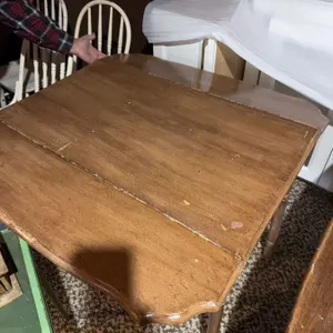 Wooden Drop Leaf Dining Table, 91x91x75 cm