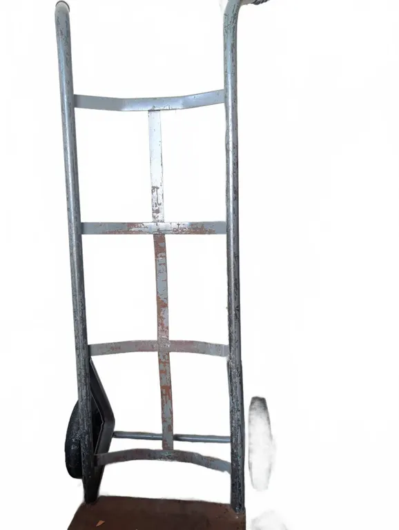 Metal Hand Truck and Set of Steel Shelf Panels