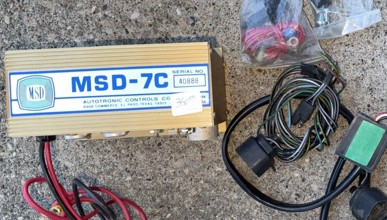 MSD-7C Ignition Control Box with Wiring and Accessories