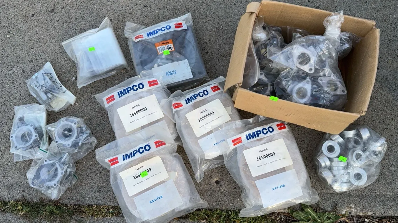 IMPCO AA3-12B Adapter Body Kits and Assorted Metal Fittings