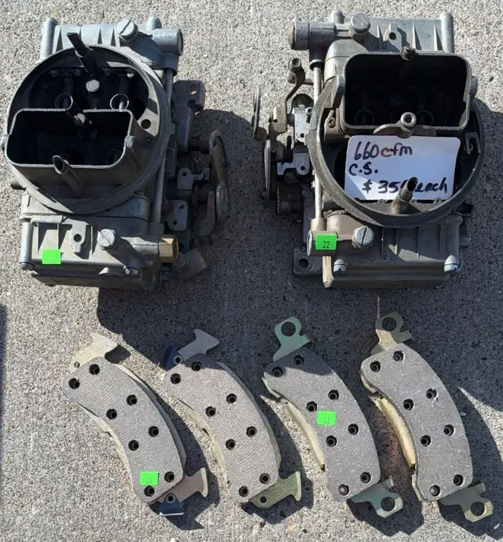 2 Carburetors and 4 Brake Shoes