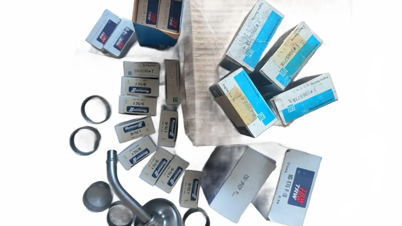 Engine Bearings and Oil Pickup Tube Lot – GM, TRW, Michigan 7