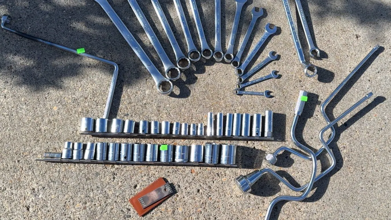 Hand Tools Including Combination Wrenches, Sockets, and Socket Wrenches