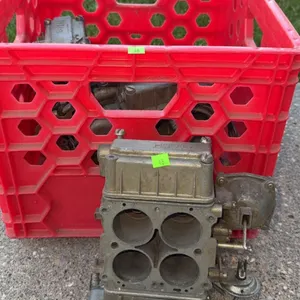 Holley Carburetors Lot of Two in Red Plastic Crate