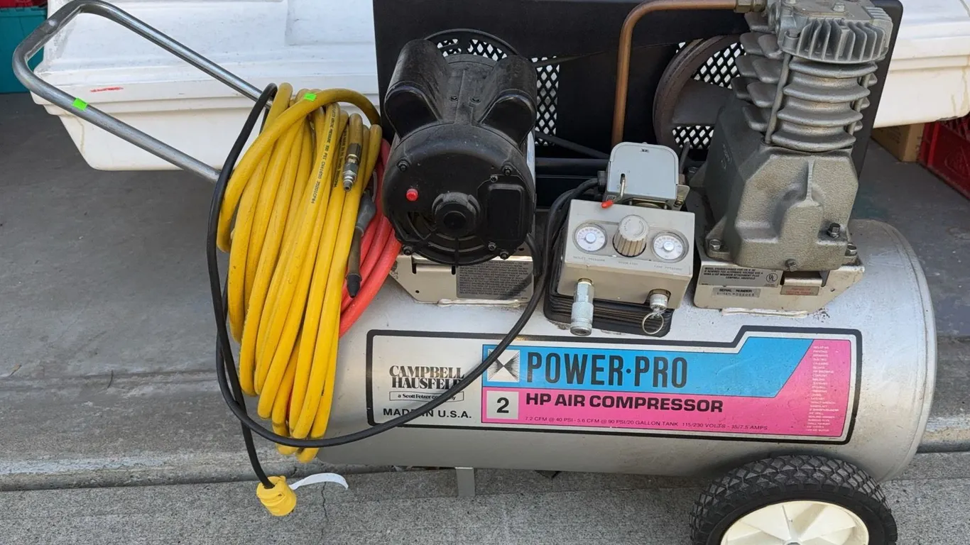 Campbell Hausfeld Power-Pro 2 HP Air Compressor with Hose