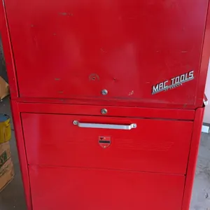 Mac Tools Red Rolling Tool Chest With Assorted Hand Tools and Hardware