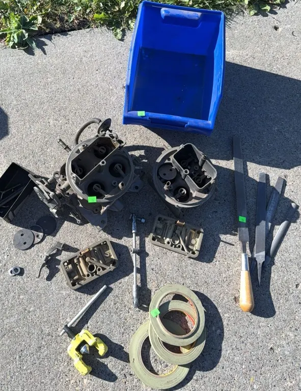 Automotive Carburetor Parts and Hand Tools Lot