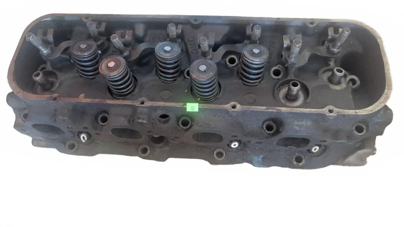 GM Cast Iron Cylinder Head GM4T Marked 348T12 for GMC
