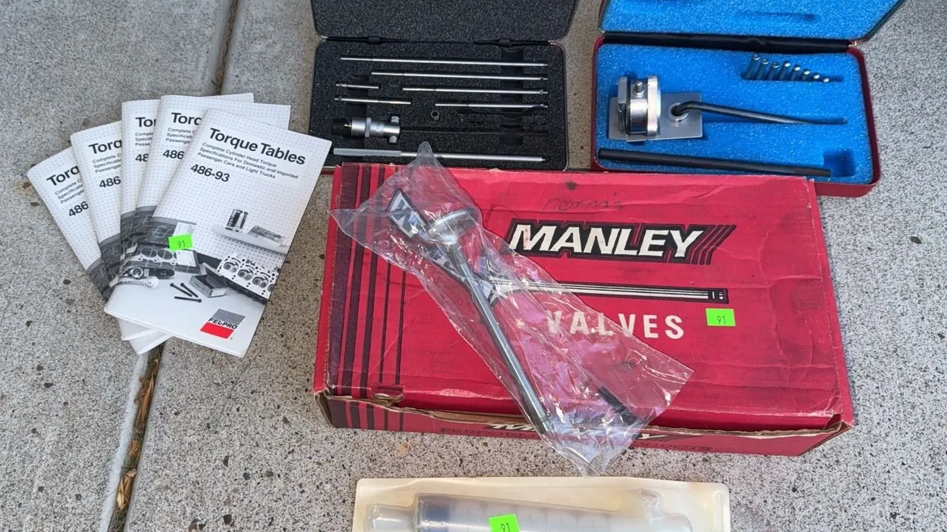 Manley Valves with Valve Measuring Tools and Torque Tables Manuals