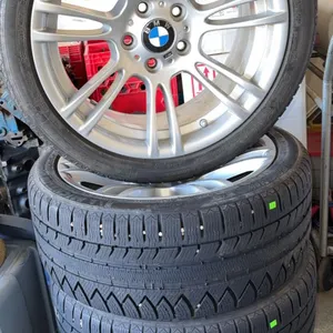 4 BMW Alloy Wheels with Michelin Alpin 255/40R18 Winter Tires