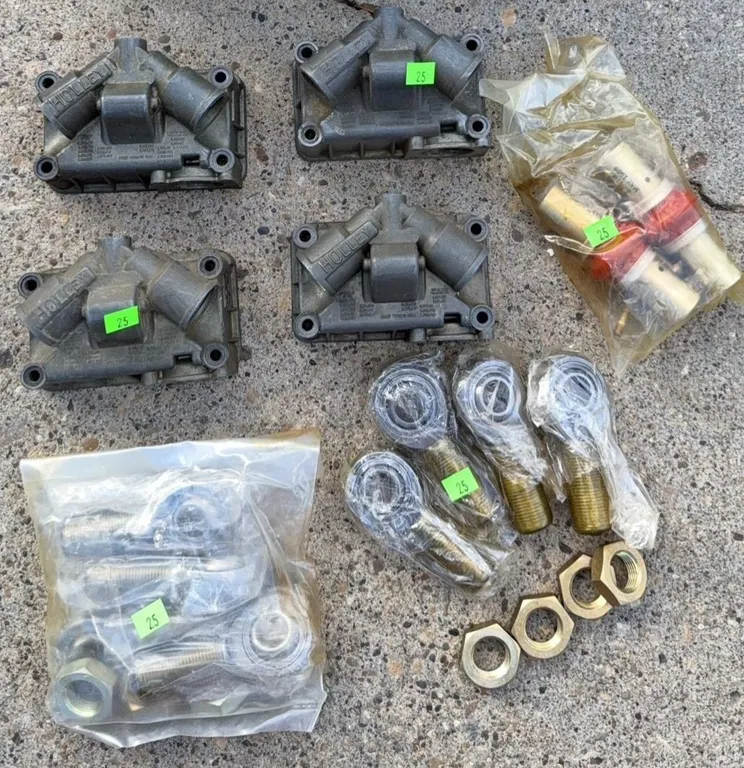 Holley Fuel Inlet Fittings, Valves, and Rod Ends Lot