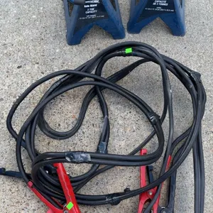 3-Ton Auto Stands and Two Sets of Jumper Cables