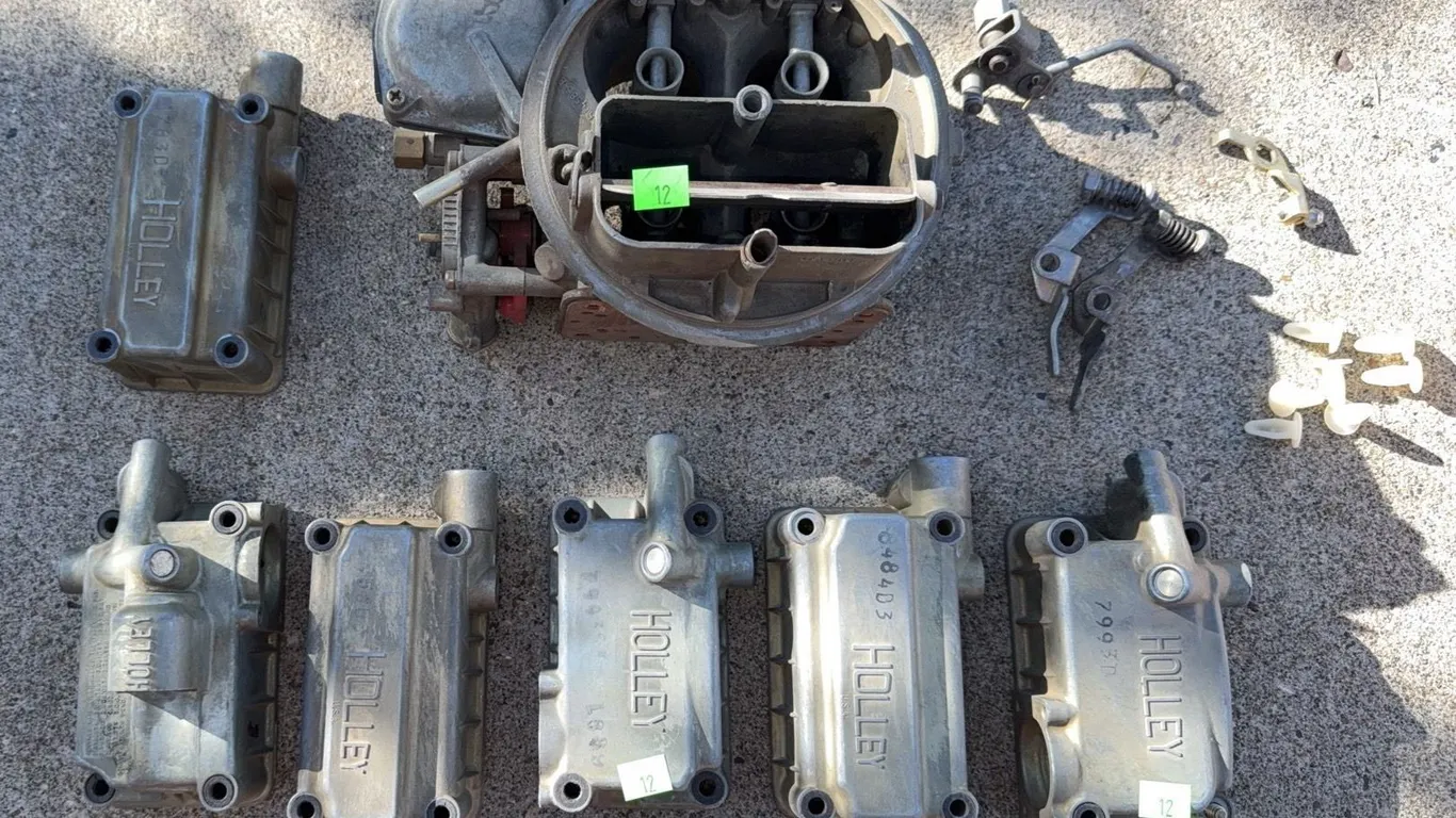 Holley Carburetor Main Body and 5 Fuel Bowl Parts