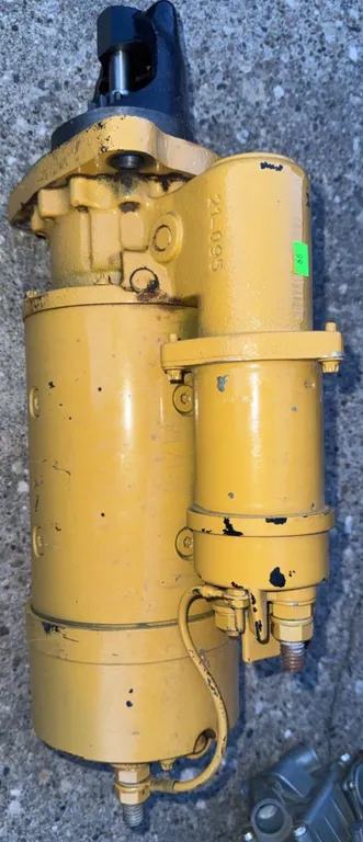 Heavy Equipment Engine Starter Motor Yellow Painted