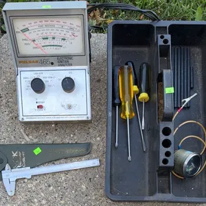 Electronic Ignition Analyzer, Vernier Caliper, and Hand Tools Lot