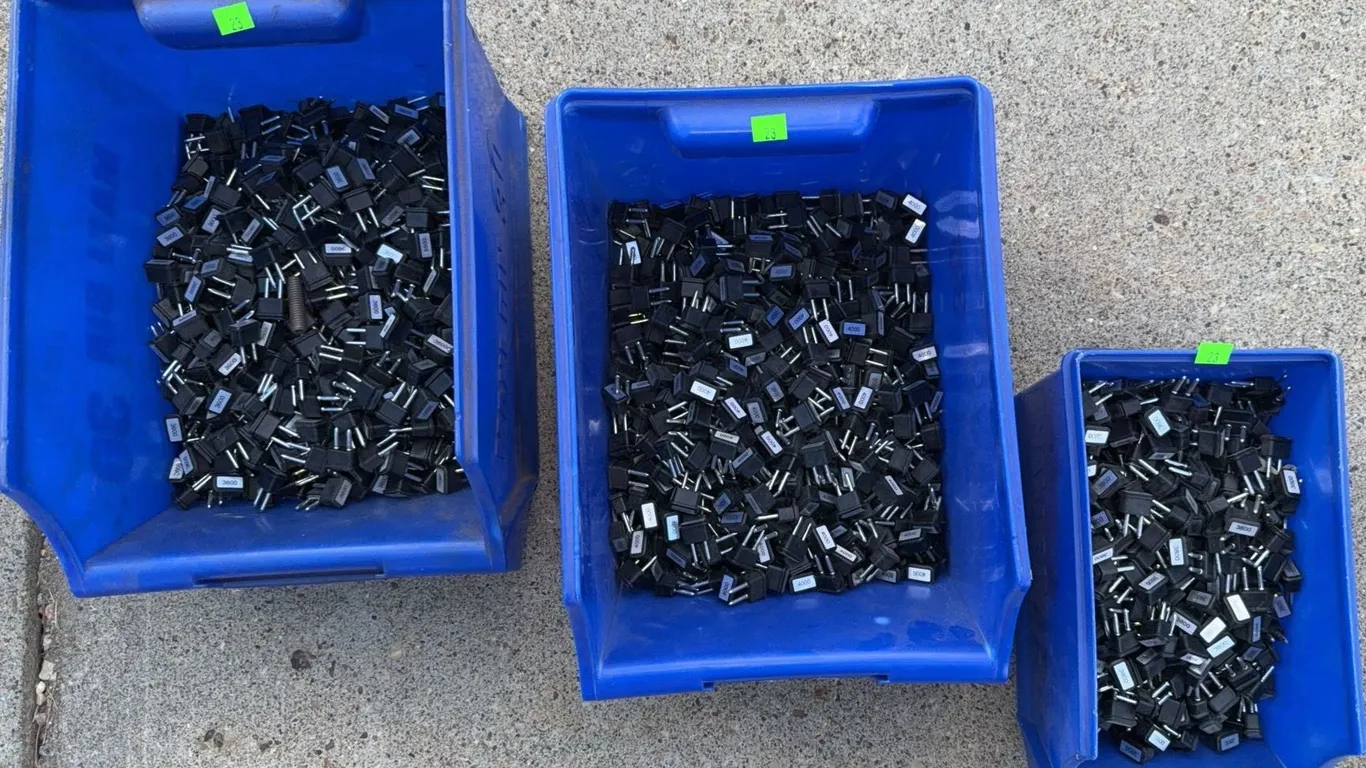 Bulk Lot of Black Plastic Bolt-on Electrical Terminal Blocks