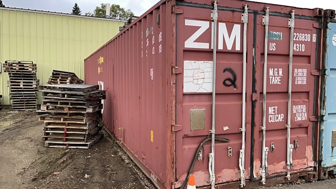 40' Sea Can - Red **Contents Not Included**