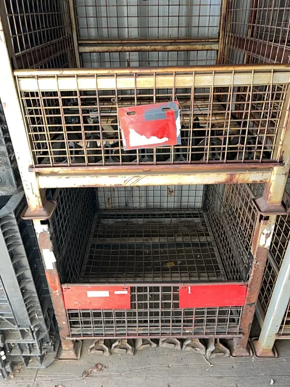 (2) Metal Parts Storage Crates 34.5" x 40.5" x 32" **Contents not included**
