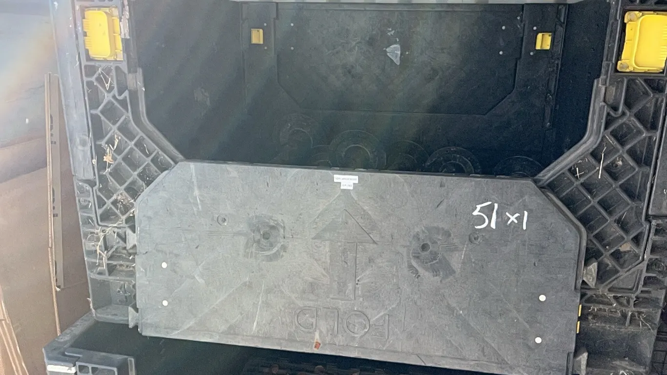 (1) Plastic Parts Storage Crates 48" x 29" x 40" **Contents not included**
