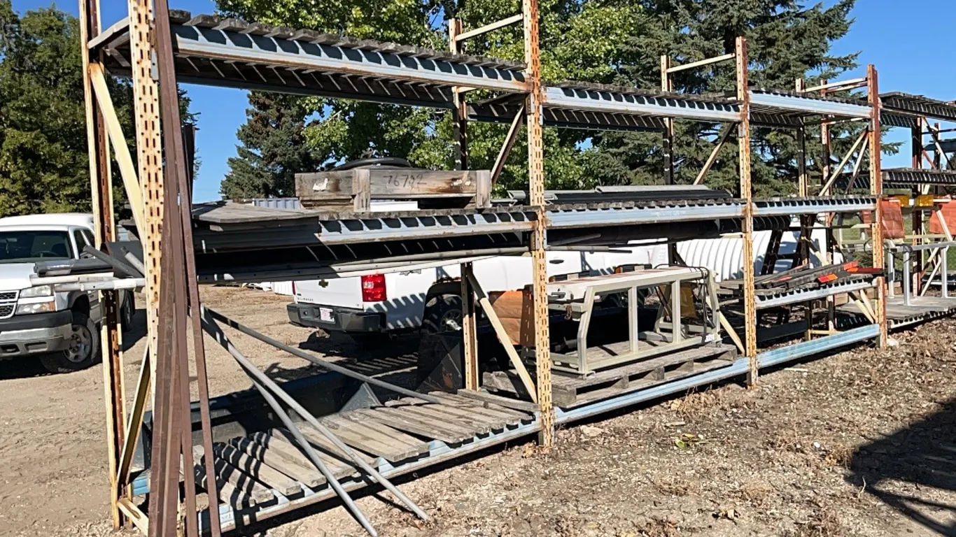 (3) 8' Sections of 3 Tier Pallet Racking - **Contents not Included**