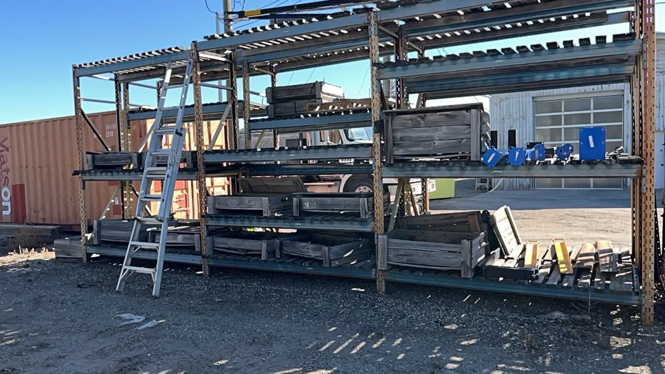 (3) 8' Sections of 3 Tier Pallet Racking - **Contents not Included**