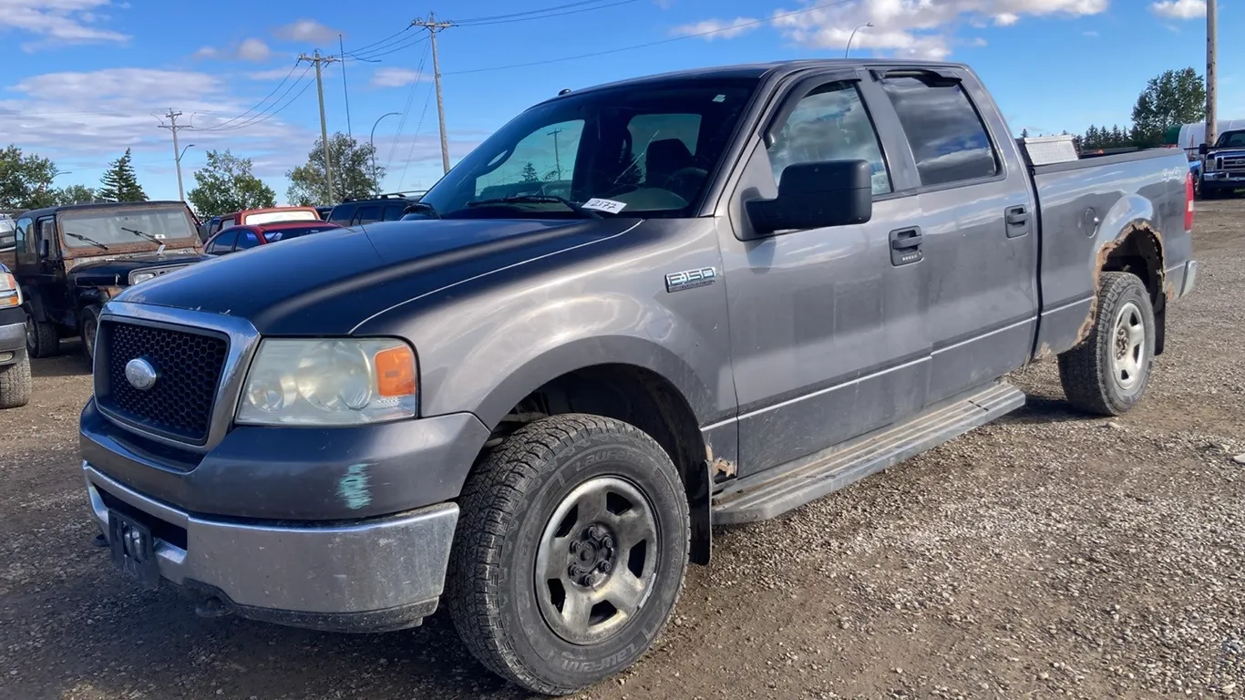 2008 Ford F150 Grey Truck VIN: 1FTPW14V68FB35145