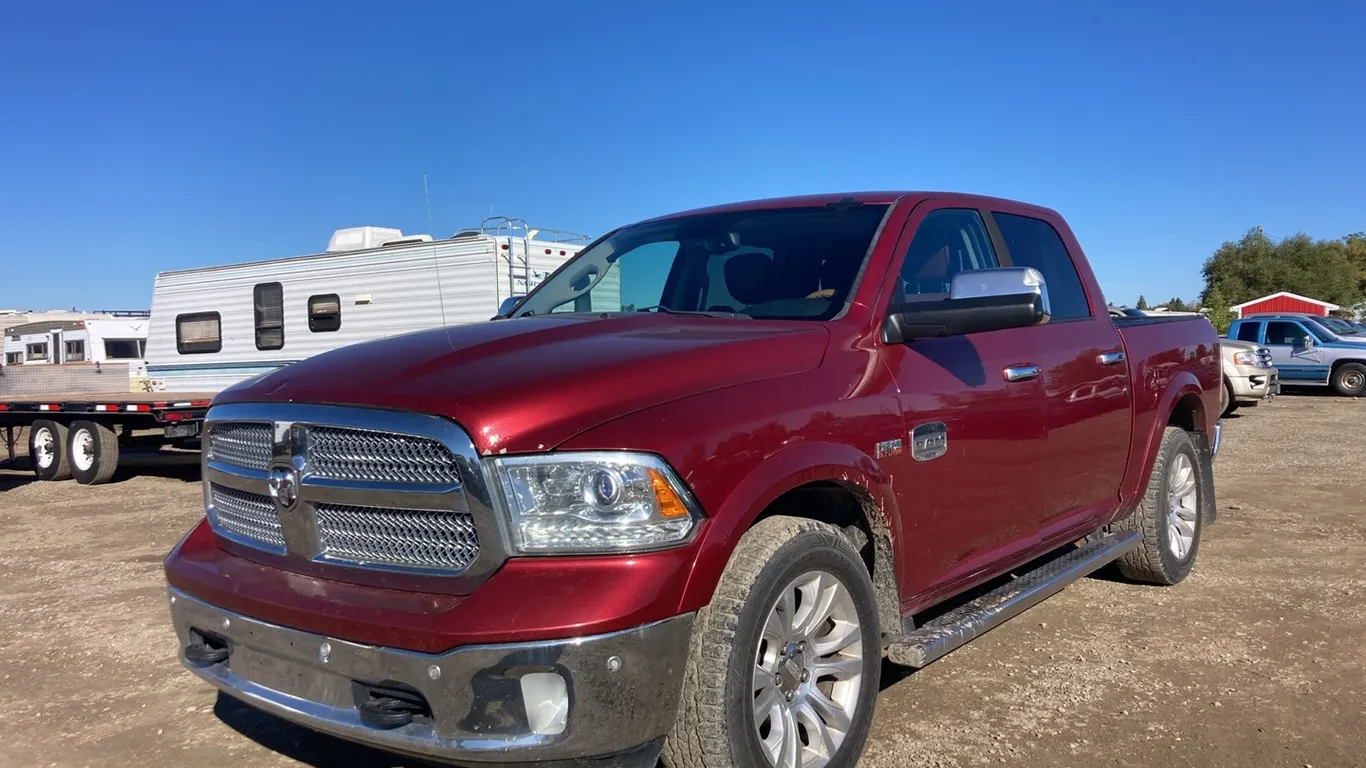 2014 Dodge Ram 1500 Red Truck VIN: 1C6RR7PT5ES109000