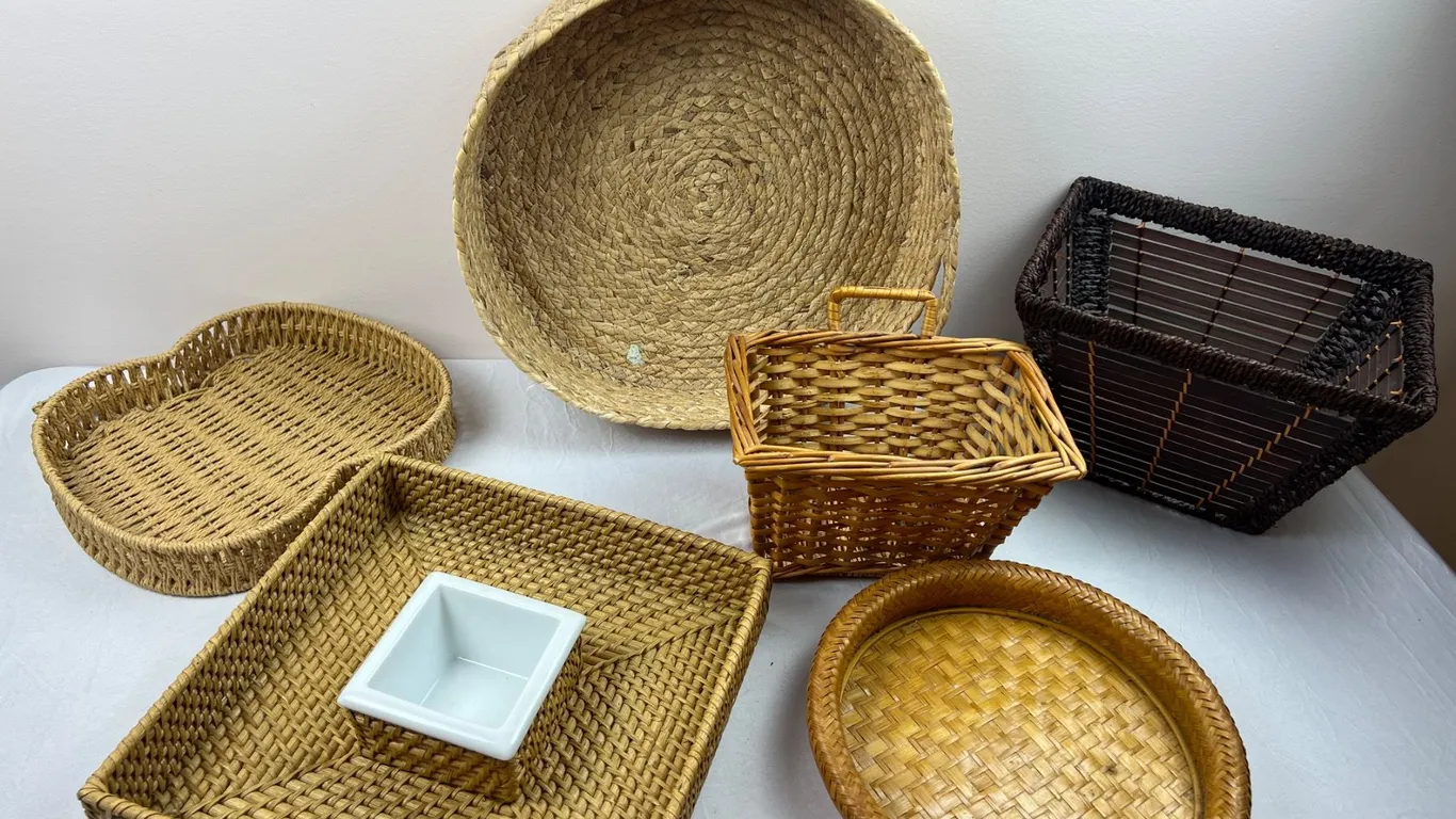 Wicker Trays and Baskets