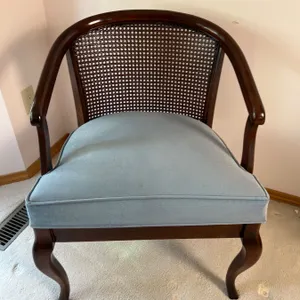 Vintage Rattan-back Armchair