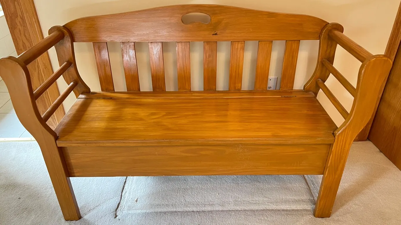 Wooden Storage Bench