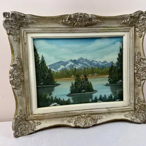 Mountain Scenery Painting by H. Weintz