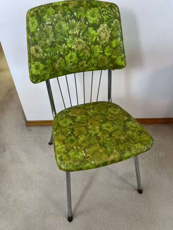 Retro Green Accent Chair