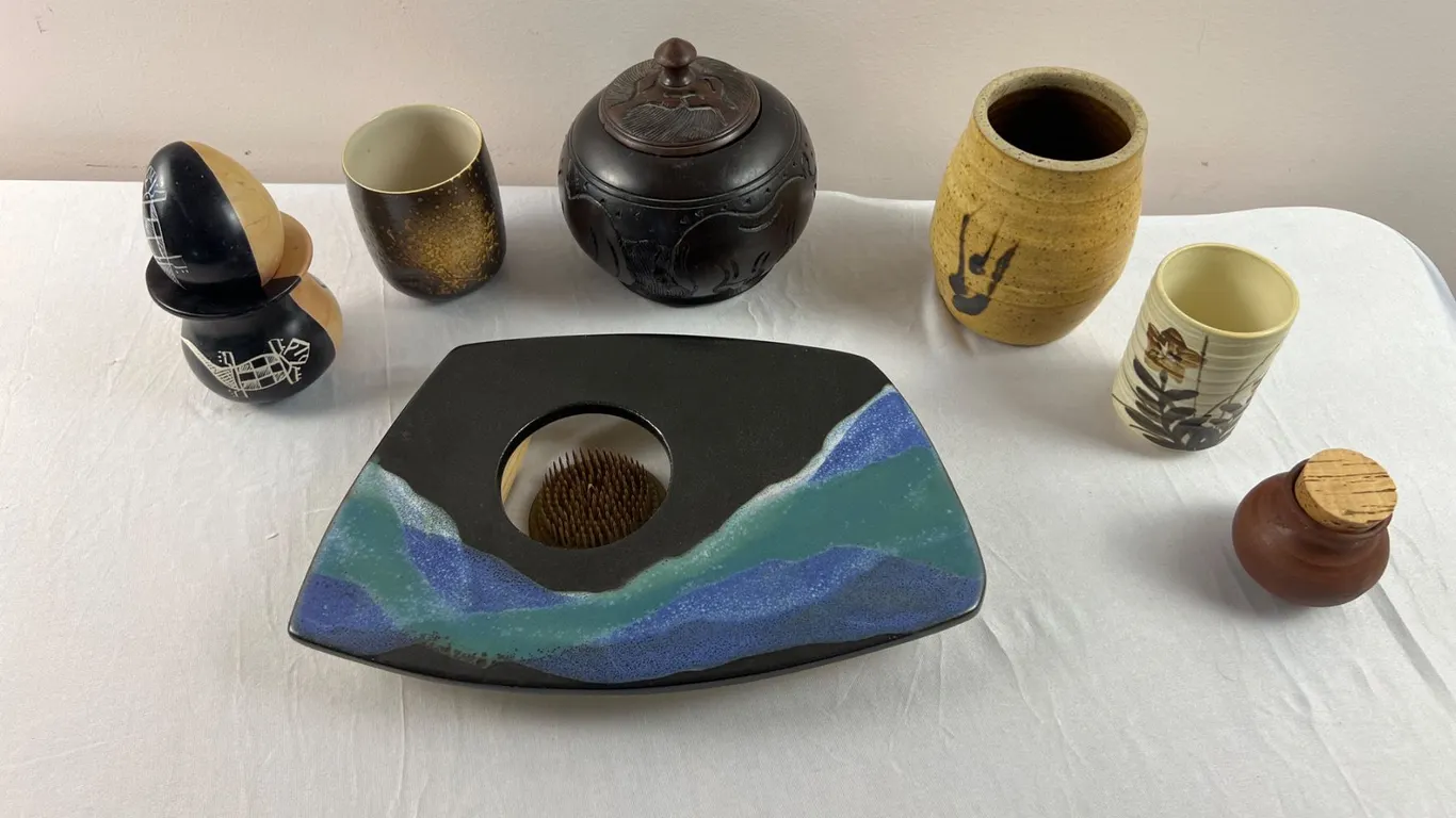 Wooden and Ceramic Decor