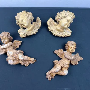 Carved Wooden Cherub's